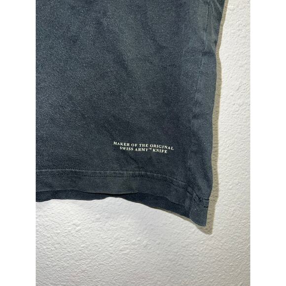Victorinox Shirt Make Of Original Swiss Army Knife Black Graphic Tee Retro Large - Picture 4 of 9